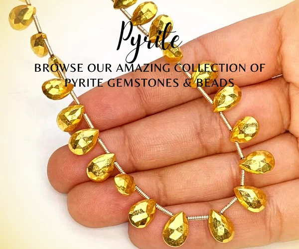 Shop Natural Pyrite Gemstones & Beads